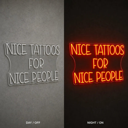Nice Tattoos For People LED Neon Sign Garage Man Cave Neon Sign - Shineneon