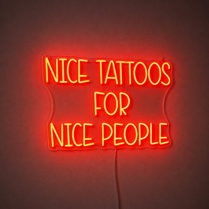 Nice Tattoos Neon Sign LED Neon Sign main product image