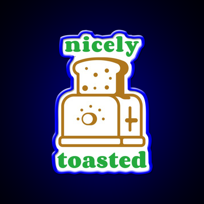 Nicely Toasted Weed Hemp Inspired Green Leaf Led Neon Sign Rgb Color - LED neon sign view 5