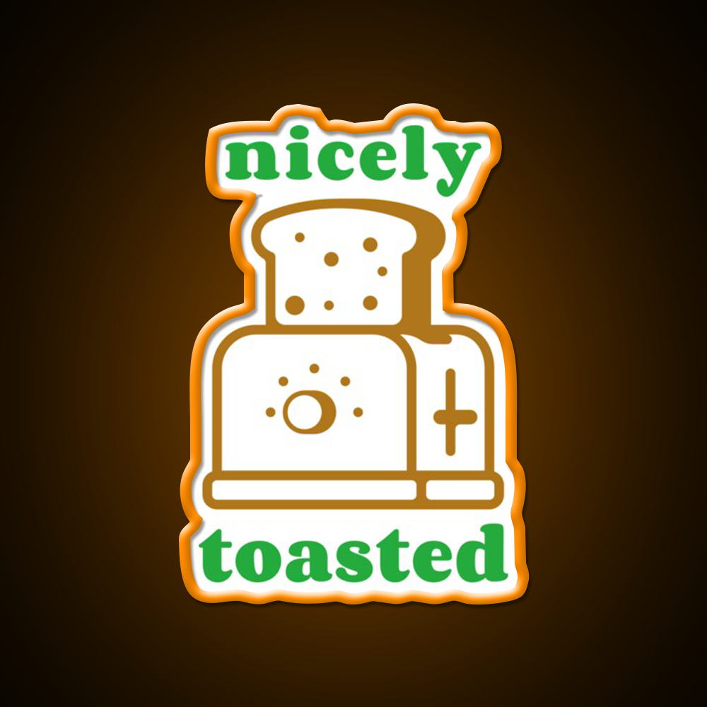 Nicely Toasted Weed Hemp Inspired Green Leaf Led Neon Sign Rgb Color - LED neon sign view 6