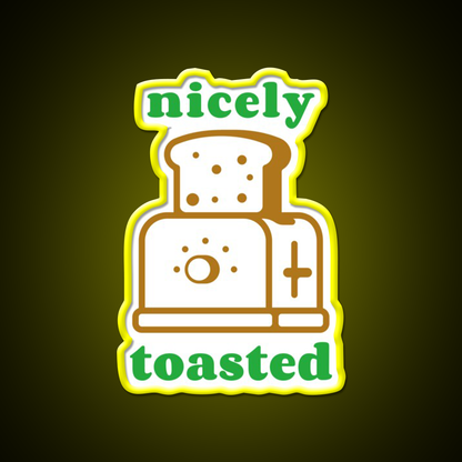 Nicely Toasted Weed Hemp Inspired Green Leaf Led Neon Sign Rgb Color - LED neon sign view 7