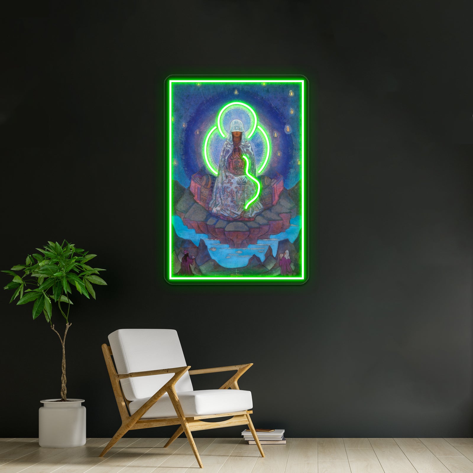 Nicholas Roerich Mother Of The World Wall Artwork Neon Signs | Shineneon