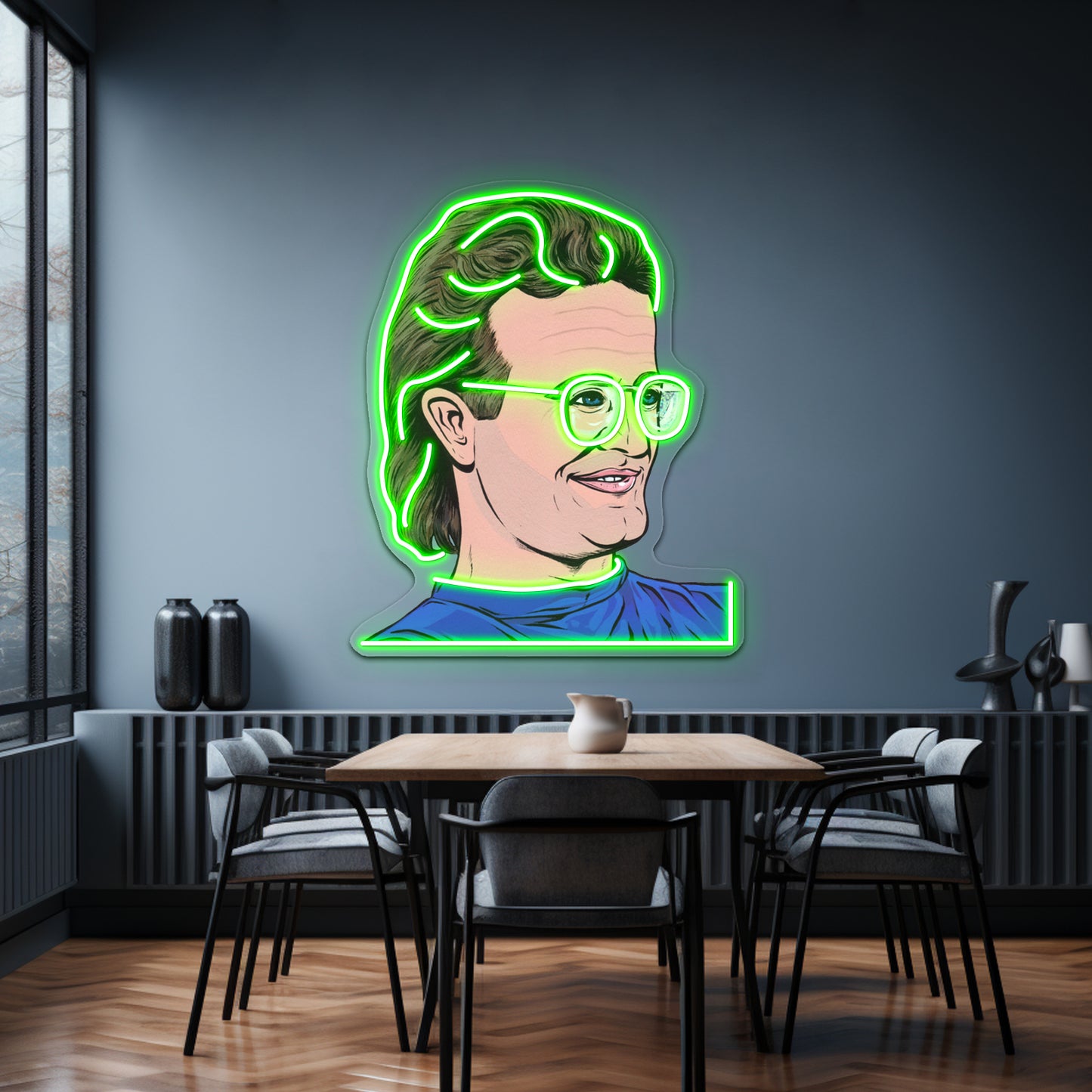 Nick Miller Time Chasers Artwork Neon Sign Led