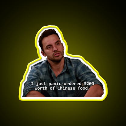 Nick Panic Ordered Chinese Food Led Neon Sign Chinese Food Rgb Color