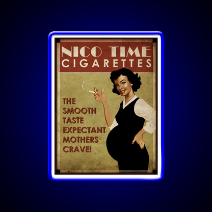 Nico Time Cigarettes Hemp Inspired Green Leaf Led Neon Sign Rgb Color - LED neon sign view 5