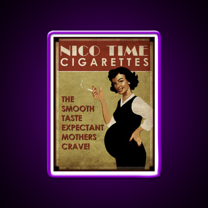 Nico Time Cigarettes Hemp Inspired Green Leaf Led Neon Sign Rgb Color - LED neon sign view 9