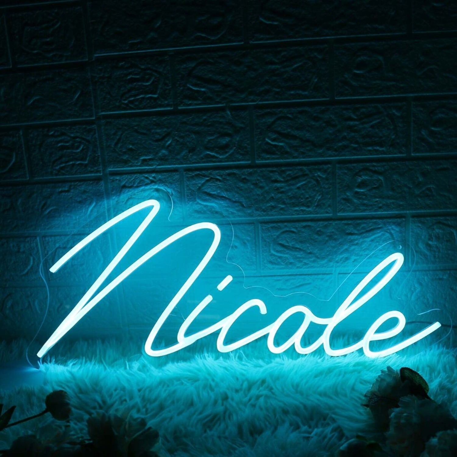 Nicole Blue Led Neon Sign - Shineneon
