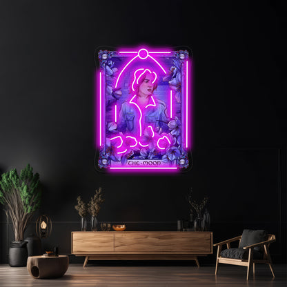 Nicole The Moon Wynonna Earp Tarot Artwork Neon Sign Led