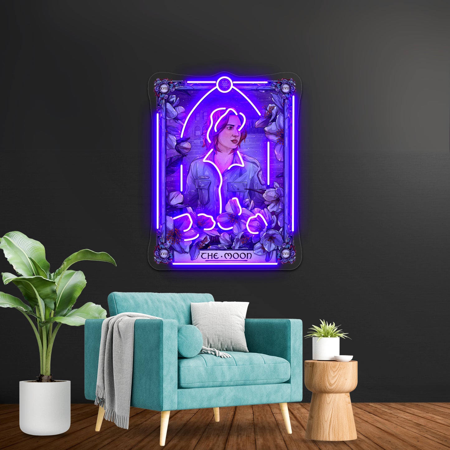 Nicole The Moon Wynonna Earp Tarot Artwork Neon Sign Led