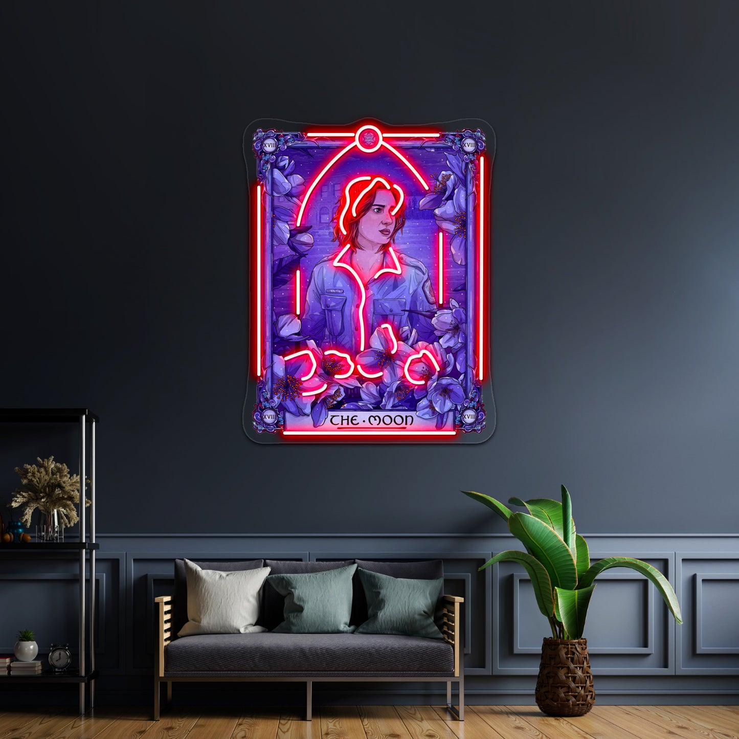 Nicole The Moon Wynonna Earp Tarot Artwork Neon Sign Led