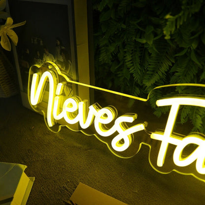 Niever Family Studio Yellow Led Neon Sign - Shineneon