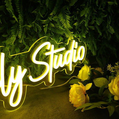 Niever Family Studio Yellow Led Neon Sign - Shineneon