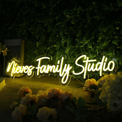 Niever Family Studio Yellow Led Neon Sign - Shineneon