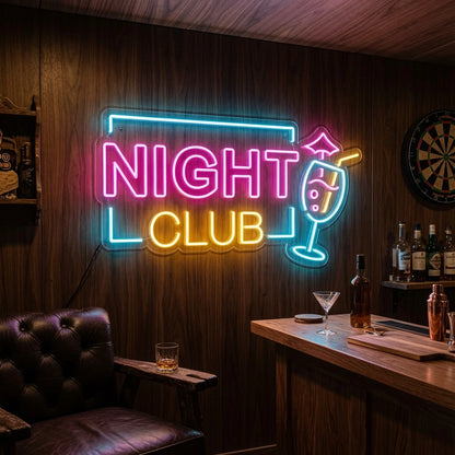 Night Club LED Neon Sign - 03 Real Lifestyle Scene
