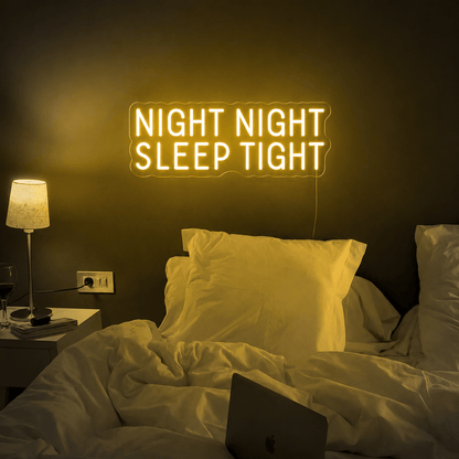 Night Night Sleep Tight LED Neon Sign - Shineneon