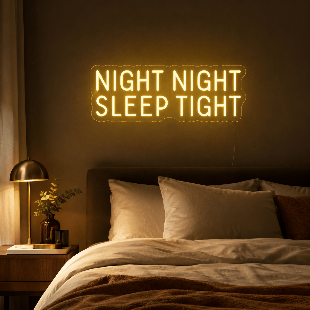 Night Night Sleep Tight LED Neon Sign - Shineneon