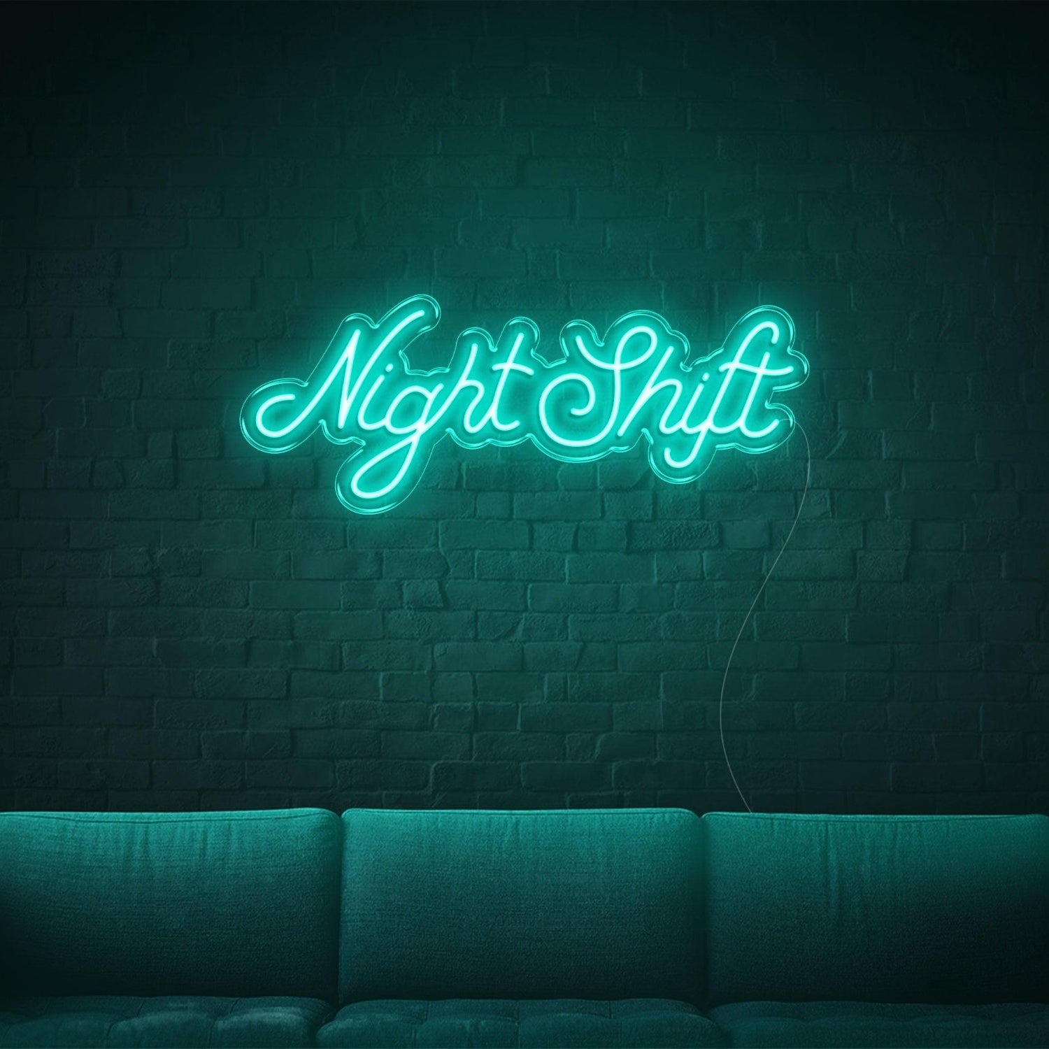 Night Shift Light Blue Decorative Led Neon Sign For Bar Cafe Home Decor | Shineneon