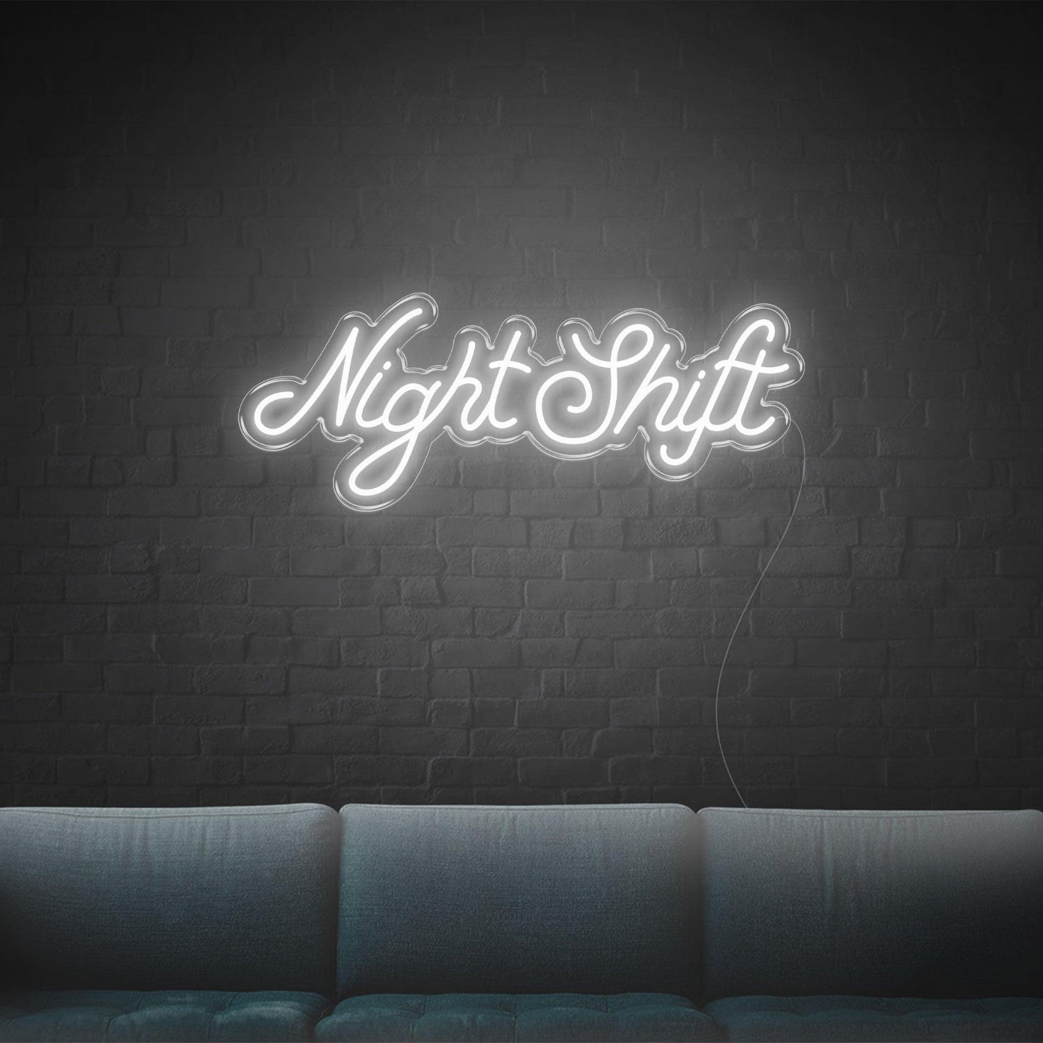 Night Shift Light Blue Decorative Led Neon Sign For Bar Cafe Home Decor | Shineneon