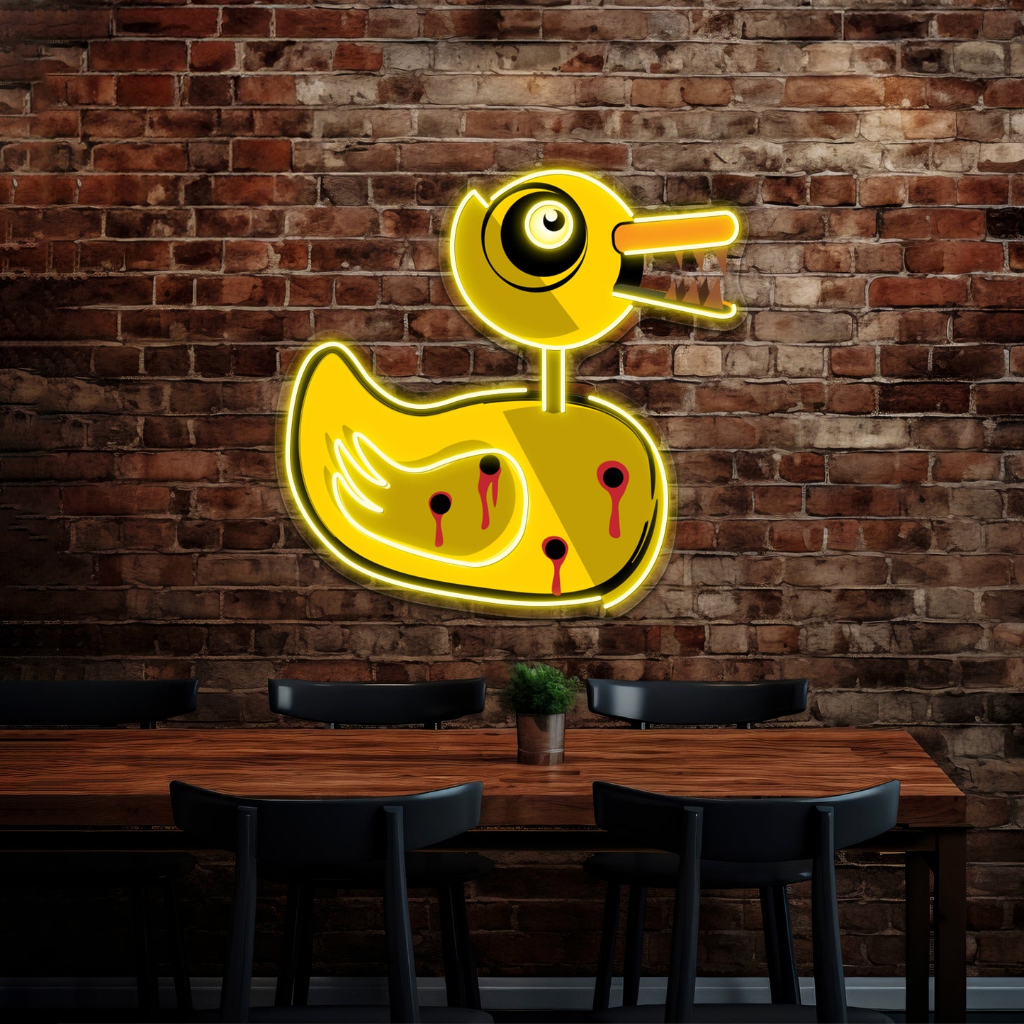 Nightmare B4 Xmas Ducky Artwork Neon Sign Led