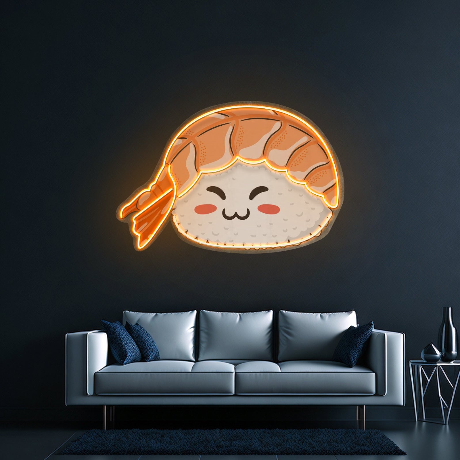Nigiri Sushi Neon Acrylic Artwork