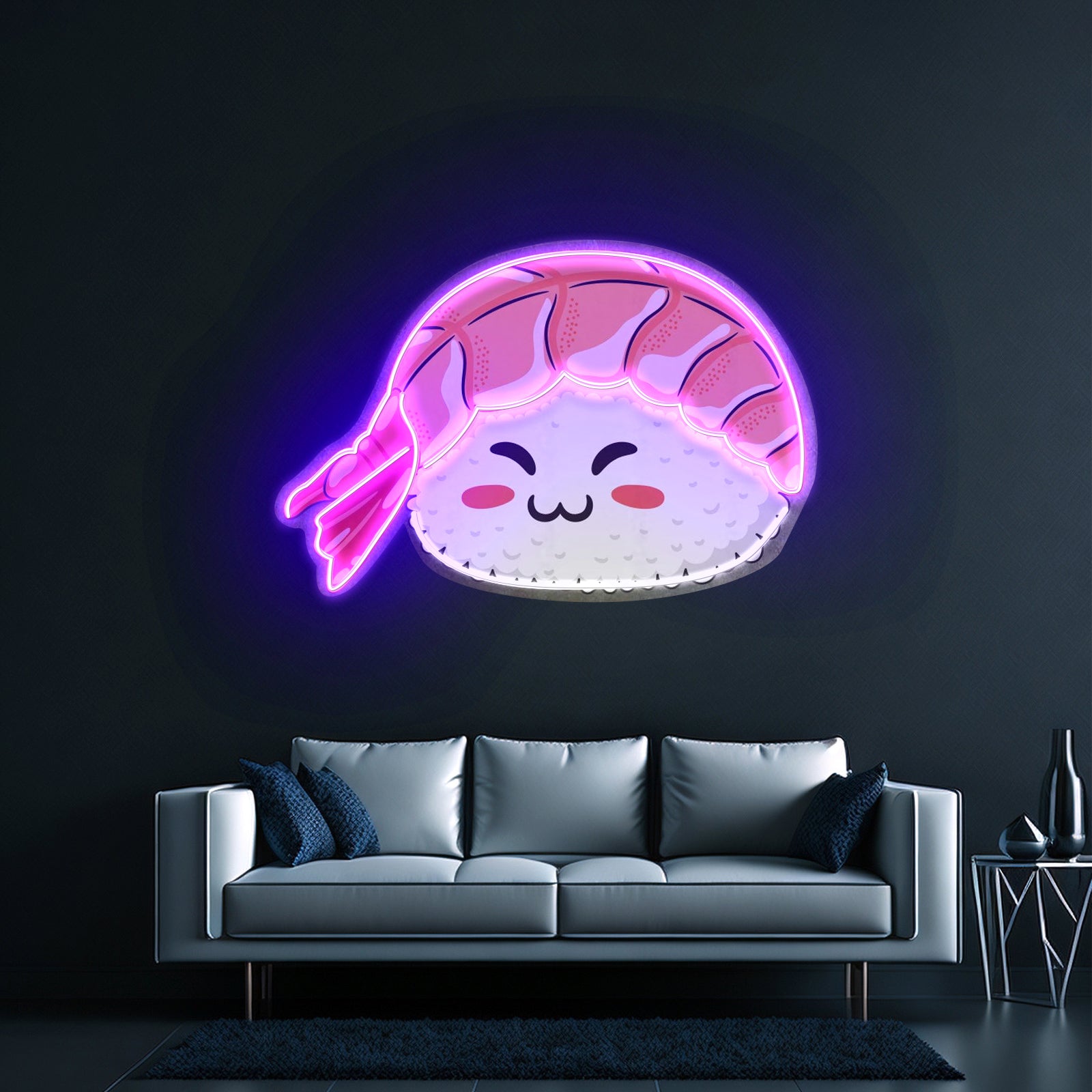 Nigiri Sushi Neon Acrylic Artwork