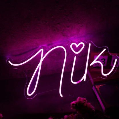Nik Pink Led Neon Sign - Shineneon