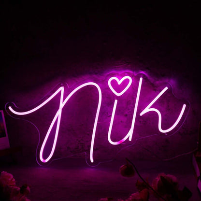 Nik Pink Led Neon Sign - Shineneon