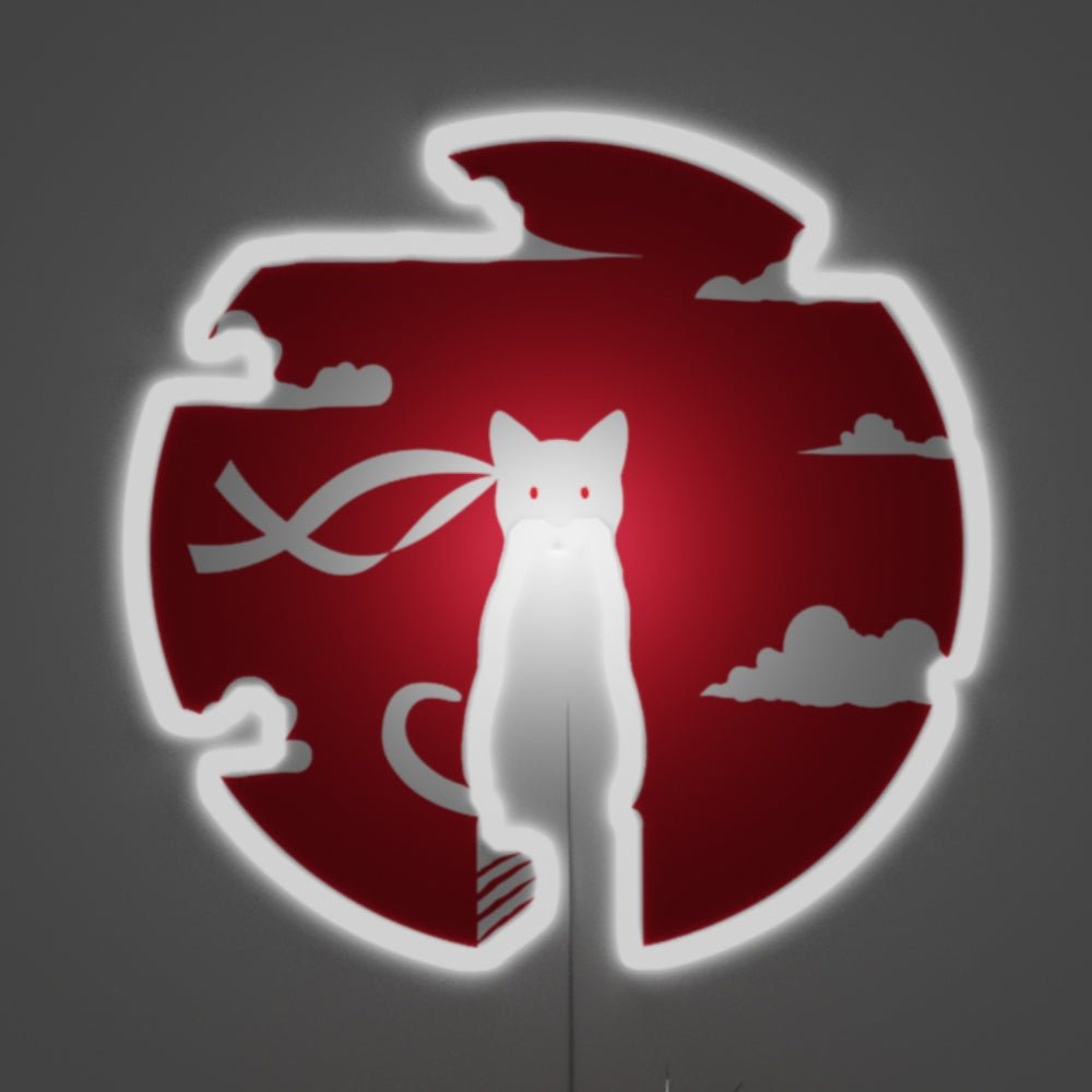 Ninja Cat Redmoon Massacre Neon Sign - Shineneon