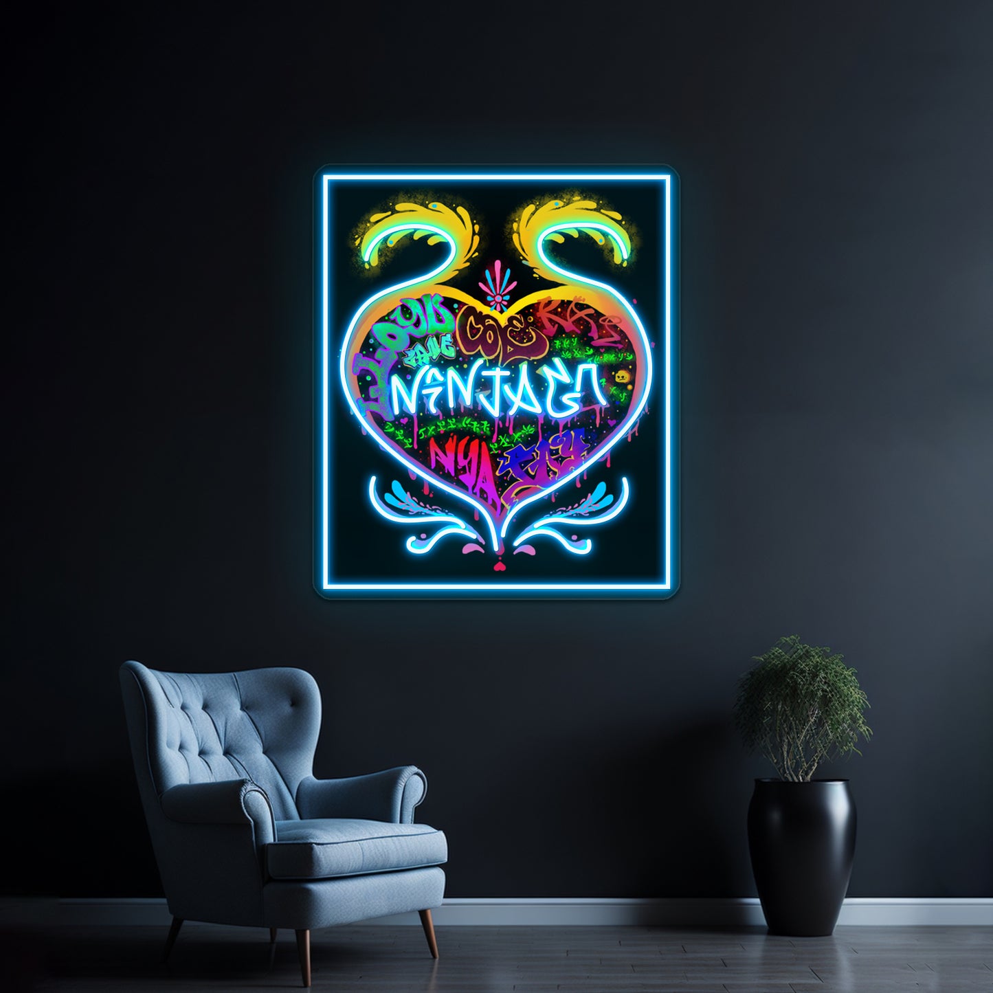 Ninjago Grafitti Artwork Neon Sign Led