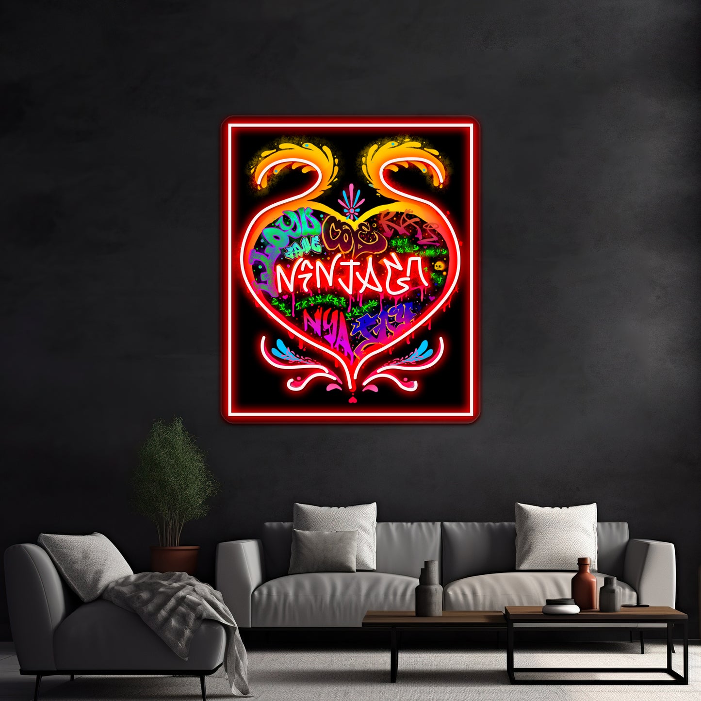 Ninjago Grafitti Artwork Neon Sign Led