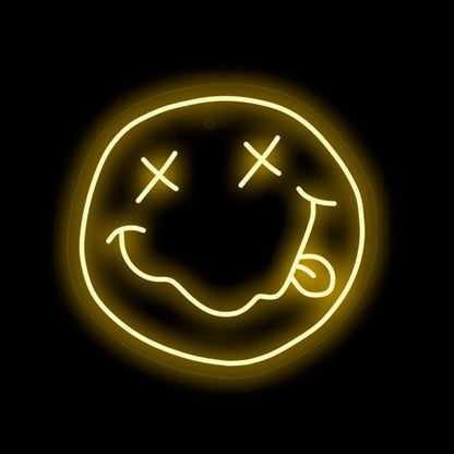 Nirvana Smile Crazy Led Neon Sign For Music Lovers | Shineneon