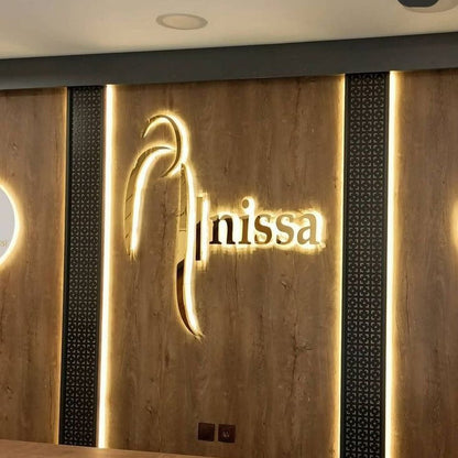 Nissa 3D Backlit Channel Letters Led Light Sign - Shineneon