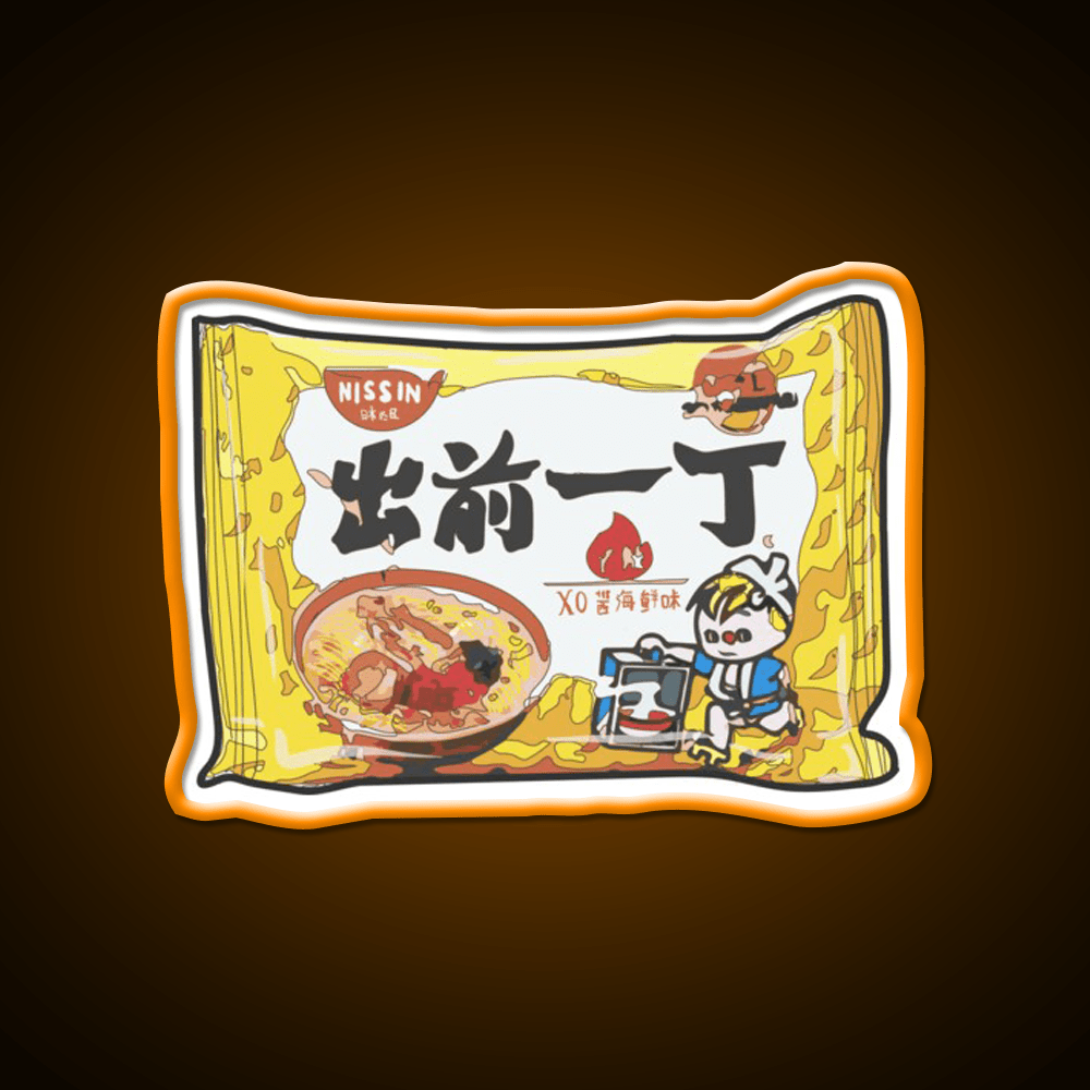 Nissin Seafood Snack Food Led Neon Sign Rgb Color - Shineneon