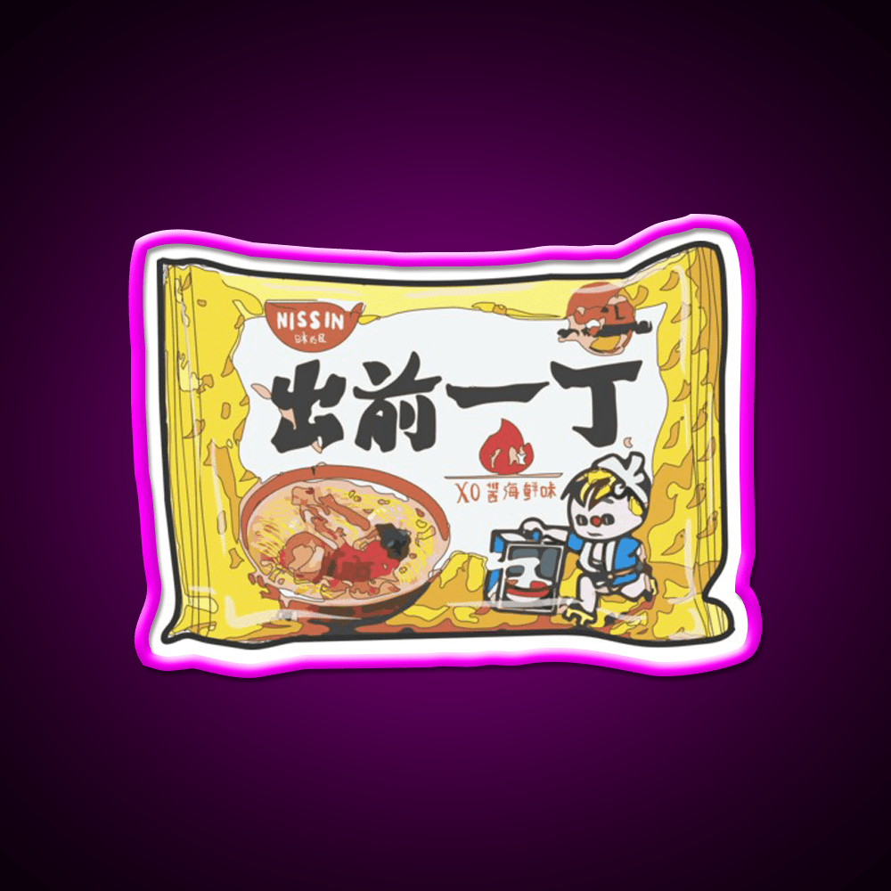Nissin Seafood Snack Food Led Neon Sign Rgb Color - Shineneon