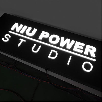 Niu Power Studio 3D Frontlit Channel Letters Led Light Sign - Shineneon