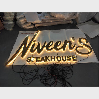 Niveens Steakhouse 3D Backlit Channel Letters Led Light Sign - Shineneon