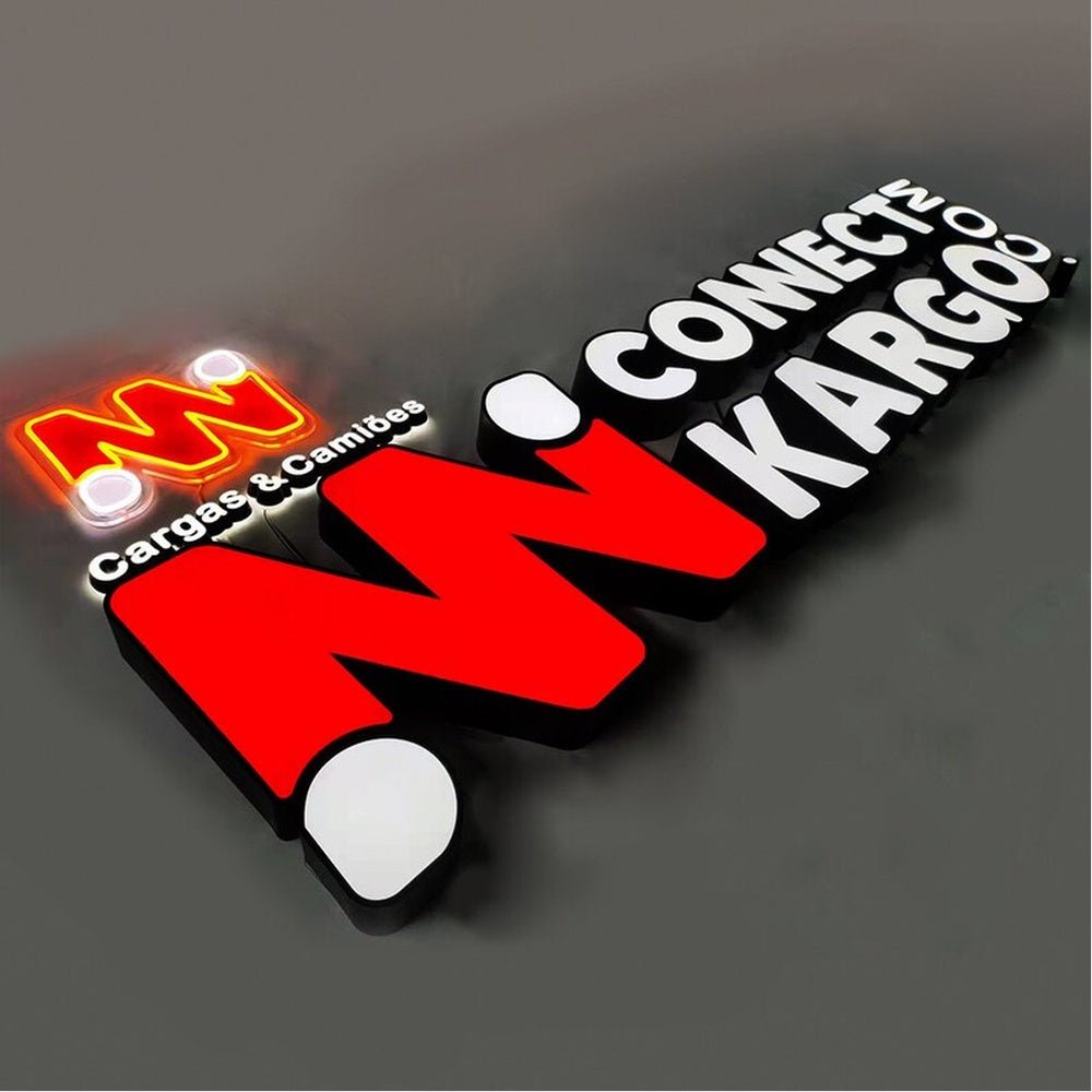 Nn Connect Kargo 3D Frontlit And Backlit Channel Letter Led Light Sign - Shineneon