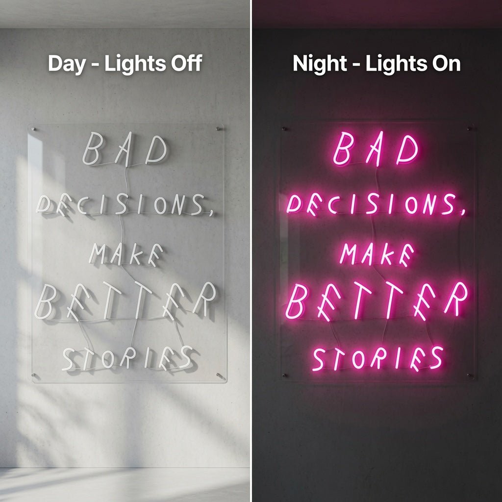 No Bad Days Cursive Home Decor LED Neon Sign - Shineneon