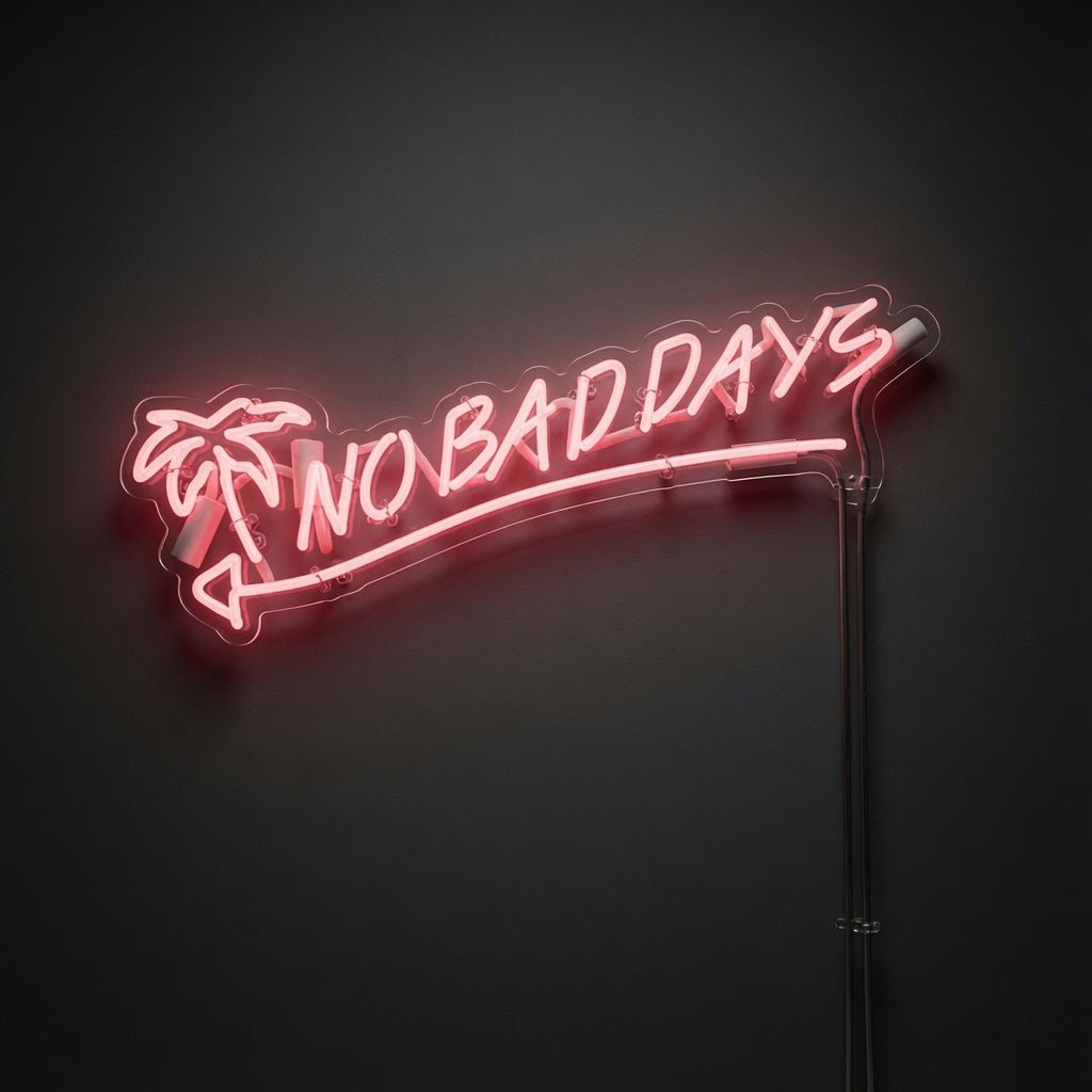 No Bad Days Cursive LED Neon Sign - Shineneon