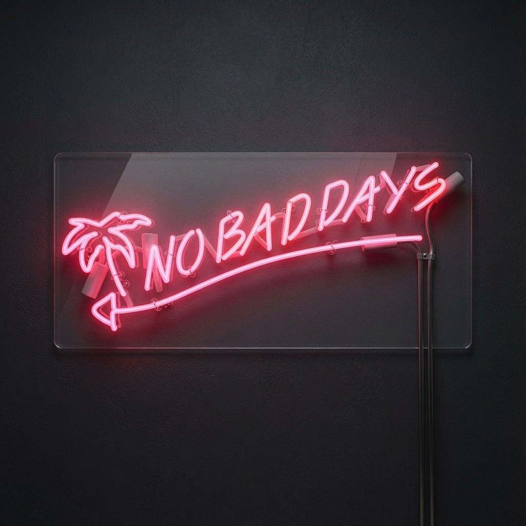 No Bad Days Cursive LED Neon Sign - Shineneon