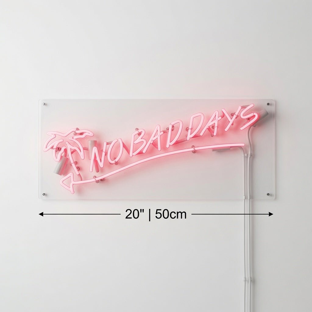 No Bad Days Cursive LED Neon Sign - Shineneon