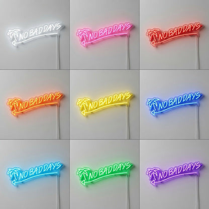 No Bad Days Cursive LED Neon Sign - Shineneon