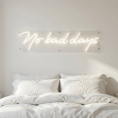 No Bad Days LED Neon Sign Bedroom Decor - 02 High-Converting Product Image