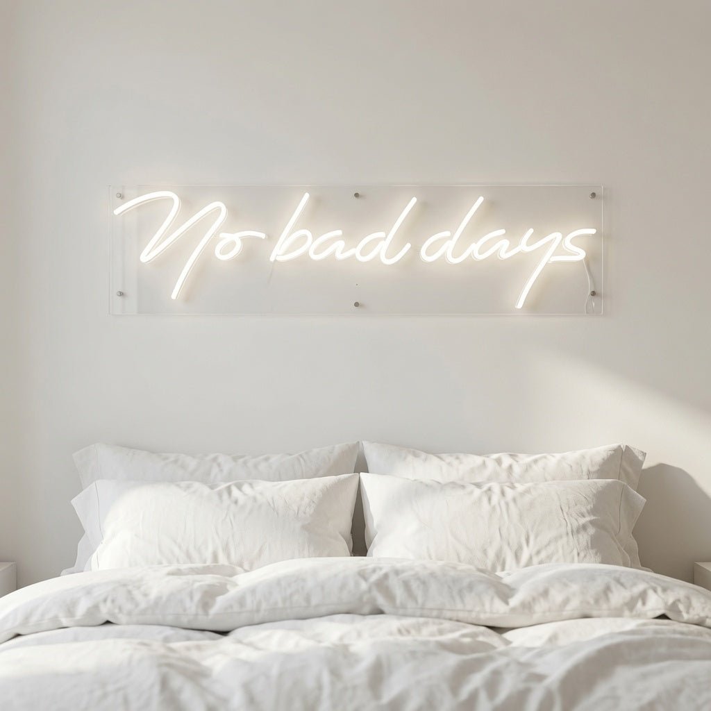 No Bad Days LED Neon Sign Bedroom Decor Wall Neon Sign - Shineneon