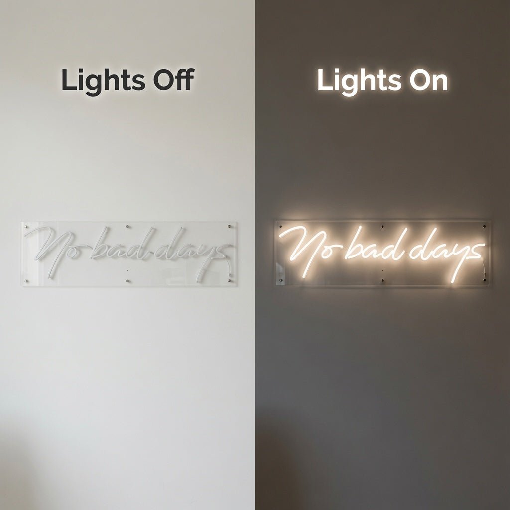 No Bad Days LED Neon Sign Home Decor - Shineneon