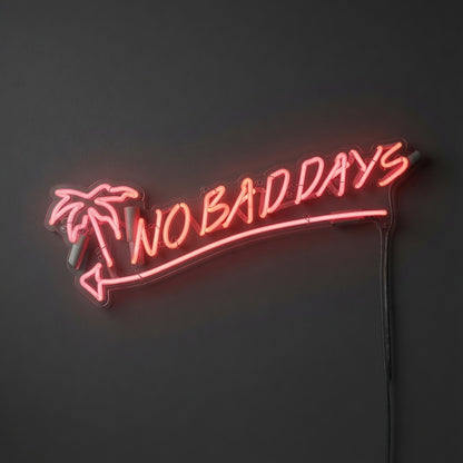 No Bad Days LED Neon Sign Living Room Decor - 01 Original Product Image