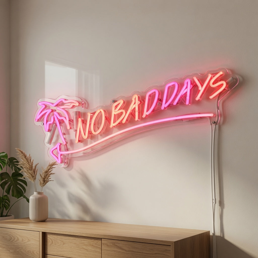 No Bad Days LED Neon Sign Living Room Decor Wall Neon Sign - 02 High-Converting Product Image