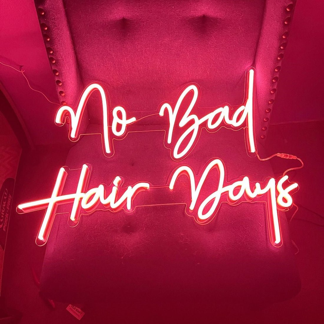 No Bad Hair Days Led Sign Business Neon Sign - Shineneon