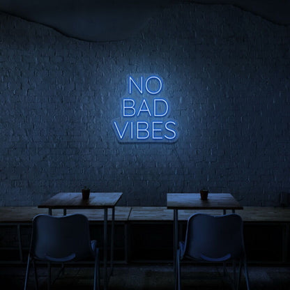 No Bad Vibes Led Neon Sign Fill Your Space With Positivity | Shineneon