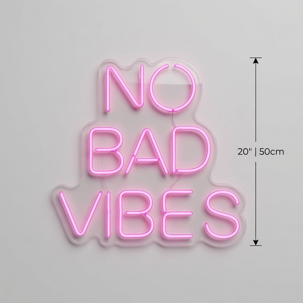No Bad Vibes LED Neon Sign Home Decor Wall Neon Sign - Shineneon